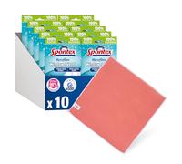 Spontex Paños de Microfibra para Limpiar Ventanas | Paños Reutilizables para Limpiar y Pulir | Lavables a Máquina | Pack de 10