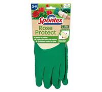 Spontex Rose Protect - Guantes de jardinería extra resistentes para espinas y setos, con látex de caucho natural FSC, talla S, 1 par