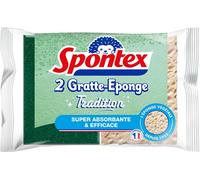 SPONTEX Tradition - Rascador de Esponja - 2 esponjas Vegetales - Super Absorbente y eficaz