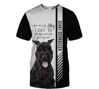 SPONYBORTY Sudaderas con capucha Chaquetas Thin 3D GIANT SCHNAUZER DOG Full Printing Pullover Hombres Mujeres Casual Poliéster Sudadera capucha/a4/4XL