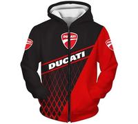 SPONYBORTY Sudaderas con capucha para hombre para Du-Cati Impresión 3D Casual Sudadera con capucha Jumper Sudaderas Tops Otoño/E/4XL