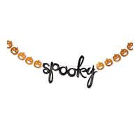 Spook-tacular - Pancarta de globo lleno de aire negro y naranja (1 unidad) - Diseño llamativo y único, decoración de alta calidad - Perfecto para fiestas de Halloween