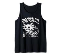 Spooksalotl Camiseta - Halloween Axolotl Skeleton Spooky Camiseta sin Mangas