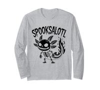 Spooksalotl Camiseta - Halloween Axolotl Skeleton Spooky Manga Larga