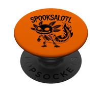 Spooksalotl Camiseta - Halloween Axolotl Skeleton Spooky PopSockets PopGrip Adhesivo