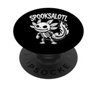 Spooksalotl Camiseta - Halloween Axolotl Skeleton Spooky PopSockets PopGrip Adhesivo