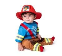 Spooktacular Creations Baby Unisex Mini Firefighter Disfraz Fireman Fireman Halloween para niños pequeños para niños para niñas, escuela, fiesta de eventos VEST UP-1824