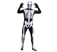 Spooktacular Creations Bodysuit de huesos Halloween Disfraces de Halloween para hombres con máscara de capucha de esqueleto (XX-Large)