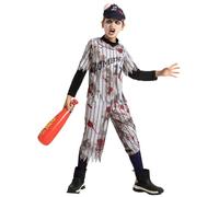 Spooktacular Creations Child Boy Scary Baseball Disfraz de béisbol Zombie para Halloween Finge Up (pequeño (5-7 años))