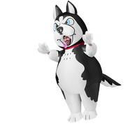 Spooktacular Creations Disfraces inflables para adultos, disfraces de Husky de cuerpo completo, divertidos trajes inflables de Halloween para fiestas temáticas de cosplay de Halloween
