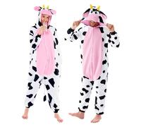 Spooktacular Creations Disfraz de Animal para Adulto Unisex Pijama de Vaca (L)