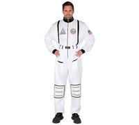 Spooktacular Creations Disfraz de astronauta para hombres adultos, traje aeroespacial para Halloween, fiesta, cosplay-M