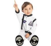 Spooktacular Creations Disfraz de Astronauta Piloto de la NASA para Bebé, Halloween Truco o trato, fiestas de disfraces del espacio 12-18 meses