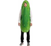 Spooktacular Creations Disfraz de comida unisex para adultos, divertido mono de cosplay para hombre, Verde, Small