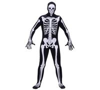 Spooktacular Creations Disfraz de esqueleto para hombre, esqueleto de Halloween para adulto, disfraces de Halloween para hombre 2025, Negro -, XX-Large