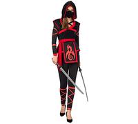 Spooktacular Creations Disfraz de Guerrera Ninja de Halloween para Mujer con Máscara de Ninja
