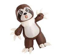 Spooktacular Creations Disfraz de Halloween Hinchable Completo disfraz hinchable de perezoso - Unisex solo adulto (perezoso) marrón