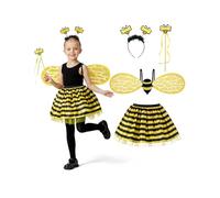 Spooktacular Creations Disfraz de niña con alas de abeja y falda abullonada de para carnaval-3T