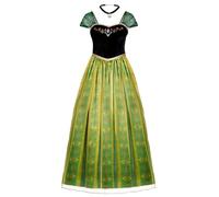 Spooktacular Creations Disfraz de princesa para mujer adulta, vestido verde de hada con collar para disfraz de Halloween, juego de rol-L