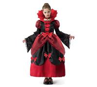 Spooktacular Creations Disfraz de vampiro niña, disfraz de Halloween para niña, vestido de vampiresa victoriana de Halloween (talla M)