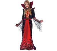 Spooktacular Creations Disfraz de vampiro real para niñas, conjunto de lujo para Halloween, gótico, victoriano, vampiro, disfraz de reina para fiesta de disfraces, Rojo -, XX-Large