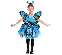 Spooktacular Creations Disfraz infantil niña mariposa azul