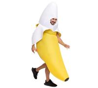 Spooktacular Creations Disfraz Inflable de Plátano para Adultos Disfraces de Aire de Cuerpo Completo Disfraz de Plátano Divertido para Fiestas de Disfraces de Halloween