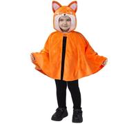 Spooktacular Creations Disfraz unisex de zorro naranja para Halloween, para bebé, unisex, capa de zorro, 3T