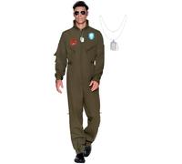 Spooktacular Creations Flight Pilot Adulto con accesorio para la fiesta de Halloween (pequeña)