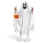 Spooktacular Creations Ghost boo and friendly costumes for children's Halloween ghost tricks or treatment (Small (5 - 7 yrs))