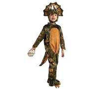 Spooktacular Creations Halloween Child Triceratops Disfraz, Brown Unisex Niddler Kids Realistic Dinosaur Jumpsit para Halloween Dress Up Party-3t