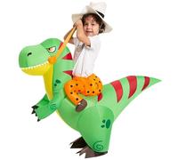 Spooktacular Creations Halloween Inflable Costume Ride A T-Rex Dinosaur Air Blow-Up Deluxe Halloween Disfraz-Niño (4-6 años)