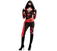 Spooktacular Creations Halooween Adulto Mujeres Ninja de Disfraces, Pantalones largos de disfraces para mujeres Dress Up Party