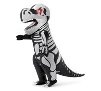 Spooktacular Creations inflable de Halloween de disfraces de esqueleto de dinosaurio de cuerpo entero T-Rex inflable de disfraces - Adulto Unisex de un tamaño