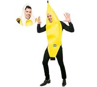 Spooktacular Creations Pelado Plátano Disfraz de Adulto Para Halloween Cosplay Traje de Banana Costume Pijama (L)