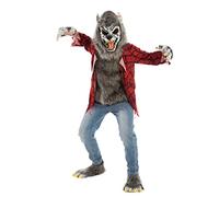 Spooktacular Creations Red Werewolf Halloween Kids Costume with Mask, Gloves and Shoes (Small (5 - 7 yrs))
