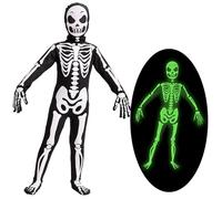 Spooktacular Creations Second Skin Child Skin Skeleton Costume for Halloween Trick-or-Treating (Large (10-12 yrs))