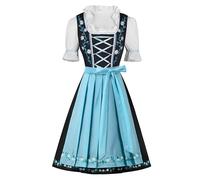 Spooktacular Creations Vestido de Oktoberfest para mujer, bordado de Halloween, disfraz bávaro de cerveza alemana para Halloween, cosplay y festival de cerveza, talla L