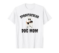 Spooktacular Dog Mom, Lindo y Divertido Cachorro Fantasma para Halloween Camiseta