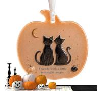 Spooky 2D Acrylic Ghost Cat Pumpkin Decor Halloween Friendship Ornament