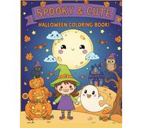 Spooky and Cute Halloween: Colouring Book for kids 3-8 years