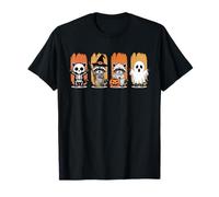 Spooky and Feral Halloween Cute Raccoons Camiseta