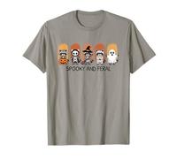 Spooky and Feral Halloween Cute Raccoons Camiseta