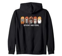 Spooky and Feral Halloween Cute Raccoons Sudadera con Capucha