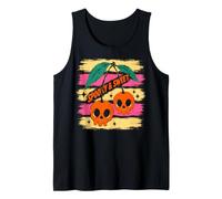 Spooky and Sweet Cherries Halloween Skull Cherry Camiseta sin Mangas