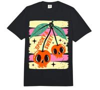 Spooky and Sweet Cherries Halloween Skull Cherry Comfort Colors Adult Heavyweight T-Shirt