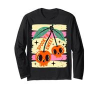 Spooky and Sweet Cherries Halloween Skull Cherry Manga Larga