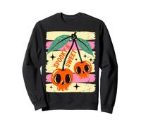Spooky and Sweet Cherries Halloween Skull Cherry Sudadera
