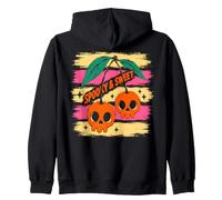 Spooky and Sweet Cherries Halloween Skull Cherry Sudadera con Capucha