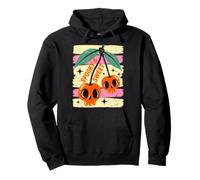 Spooky and Sweet Cherries Halloween Skull Cherry Sudadera con Capucha